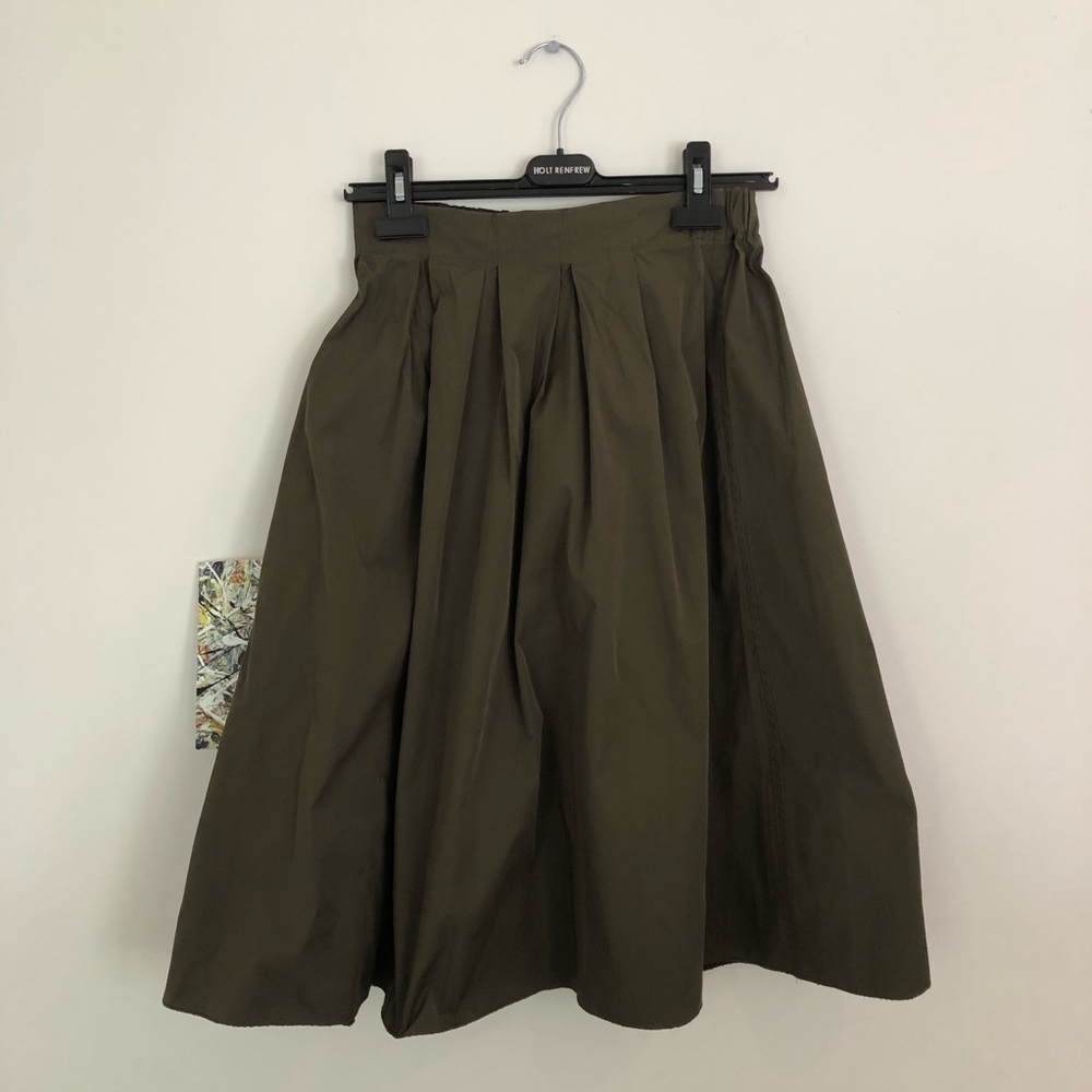 Zara Taffeta Skirt Army Green/Black Reversible